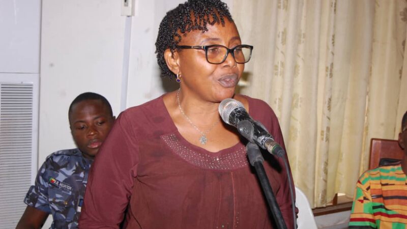 Installation du bureau départemental du Littoral, la représentante du maire de Cotonou