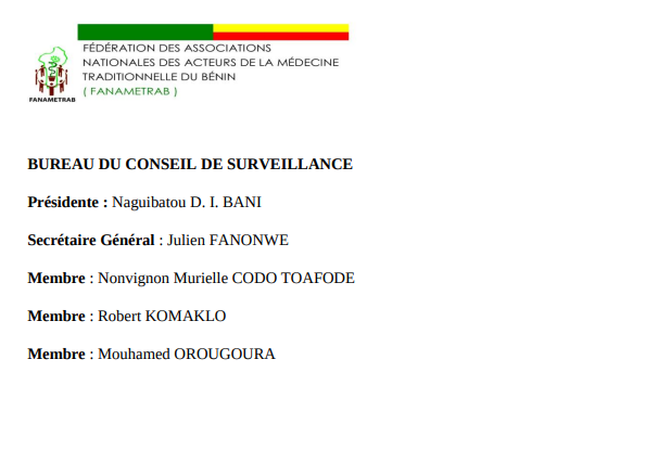 Bureau du Conseil de Surveillance