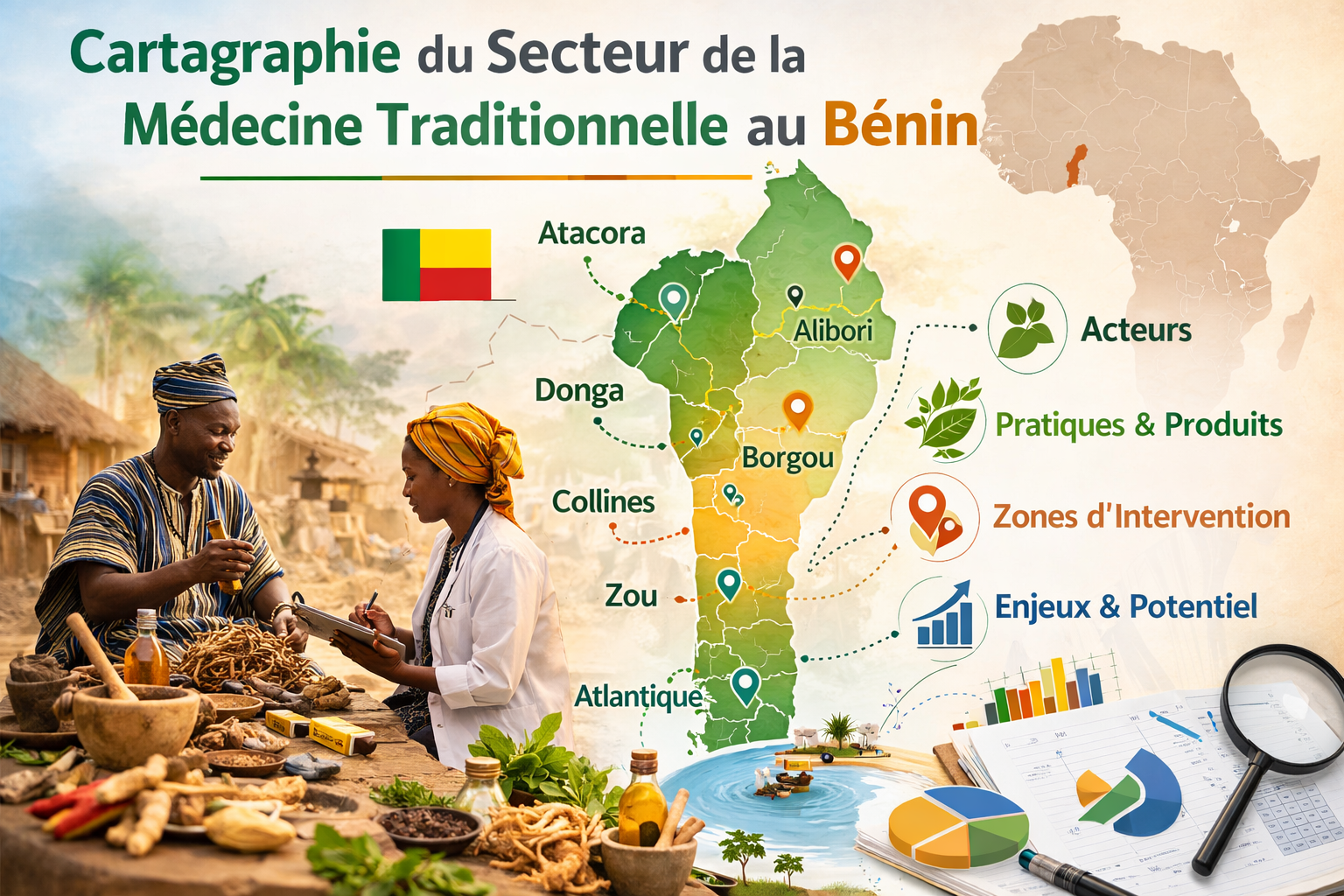 Cartographie du secteur de la médecine traditionnelle